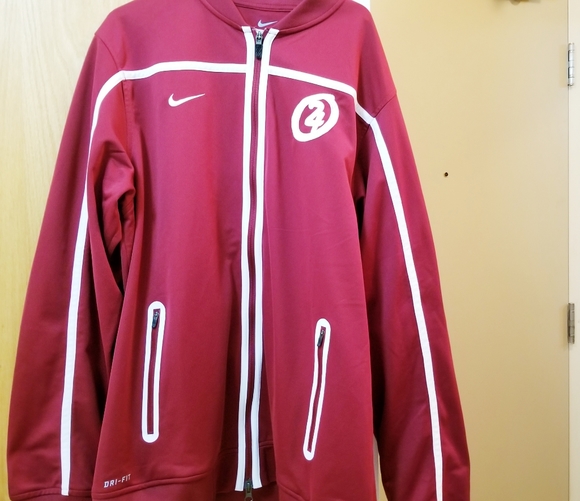 Nike Dri-Fit long Sleeves red unisex sweater - Picture 5 of 6